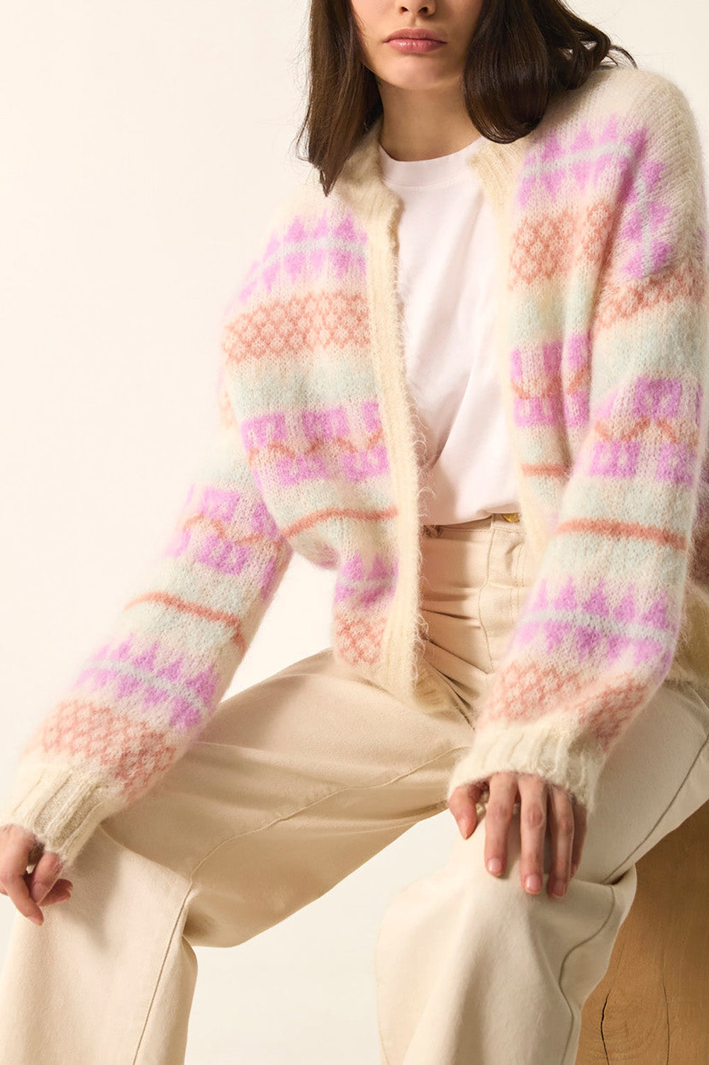 Cardigan Albus Jacquard - Des Petits Hauts