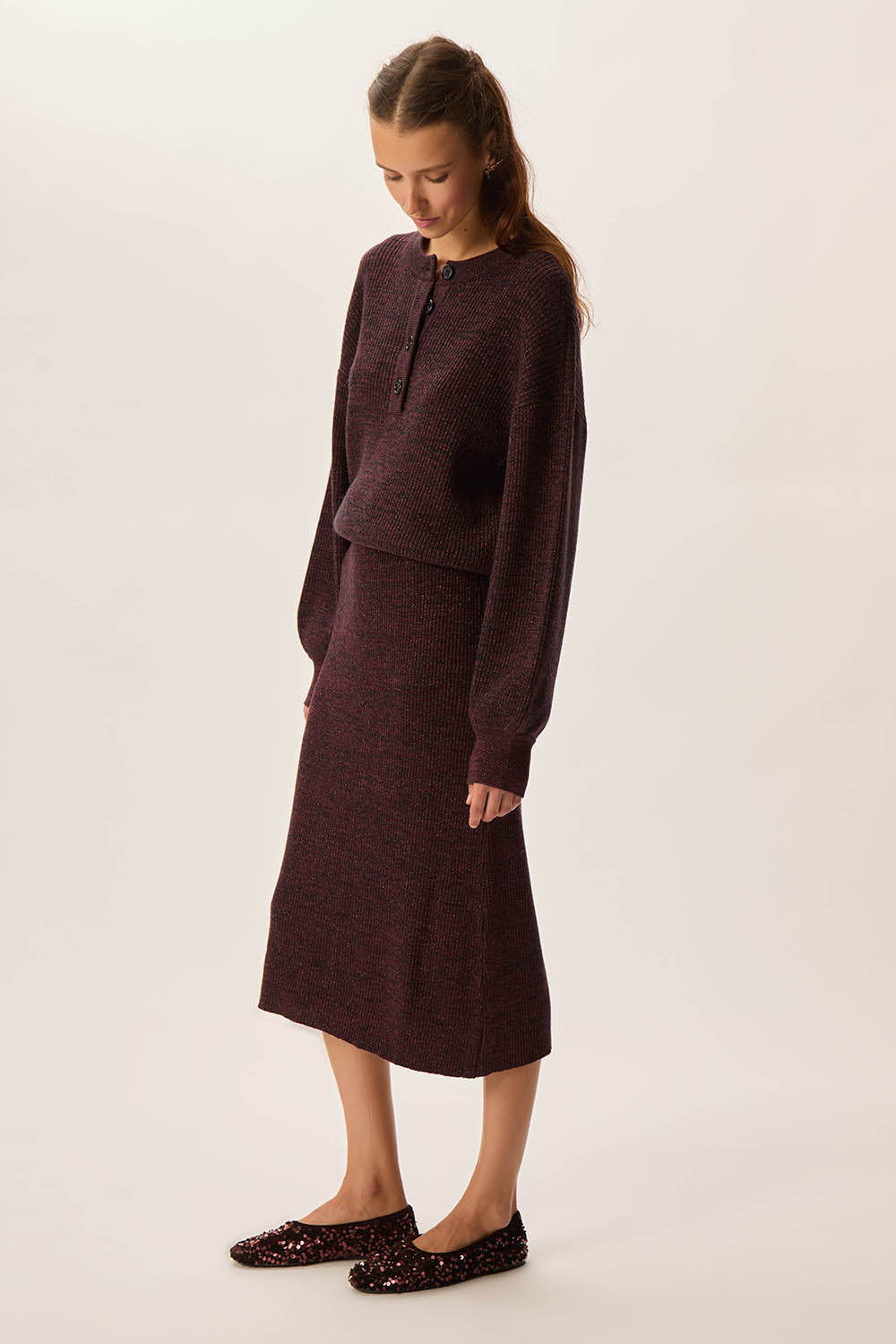 Jupe Brenda Marine/Berry