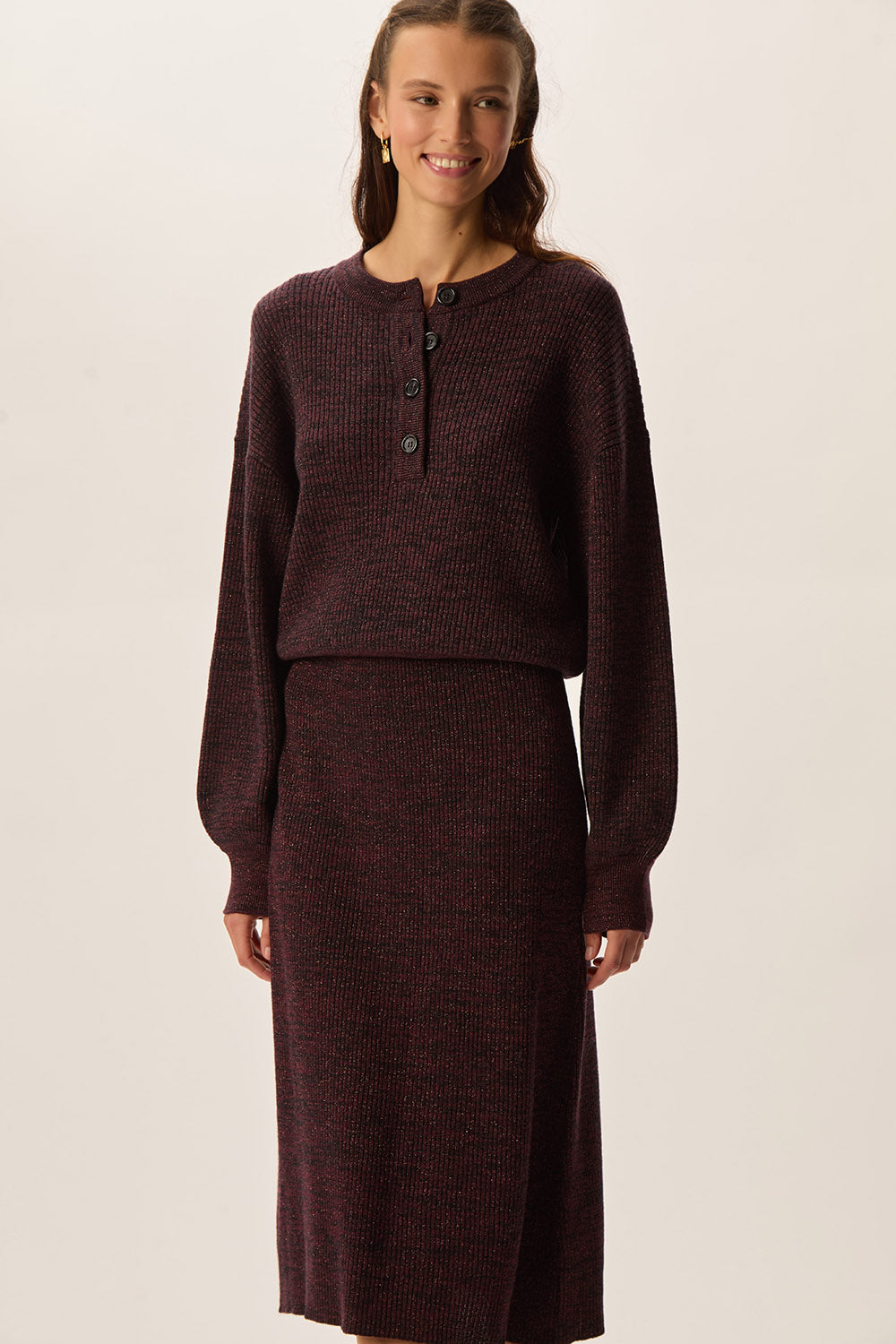 Jupe Brenda Marine/Berry