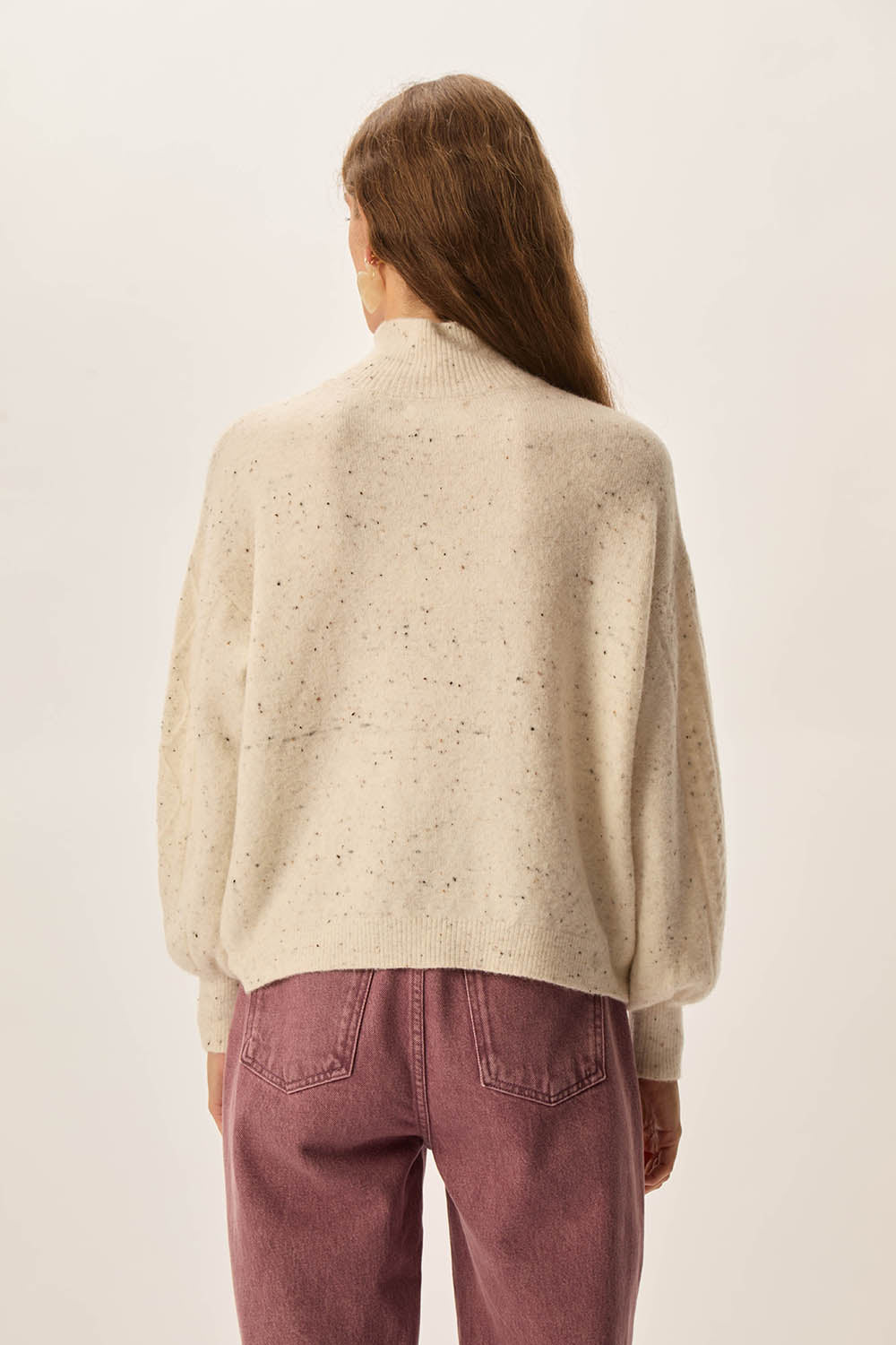 Pull Dino Creme Tweed