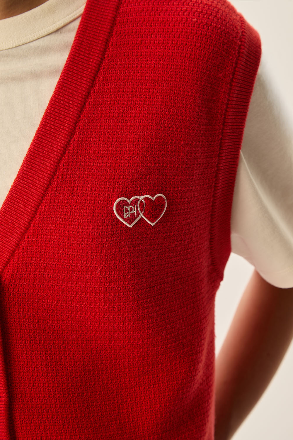 Gilet sans manches Ceylan Rouge