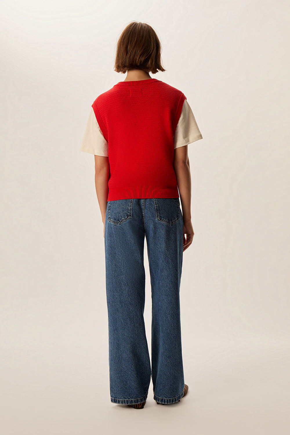 Gilet sans manches Ceylan Rouge