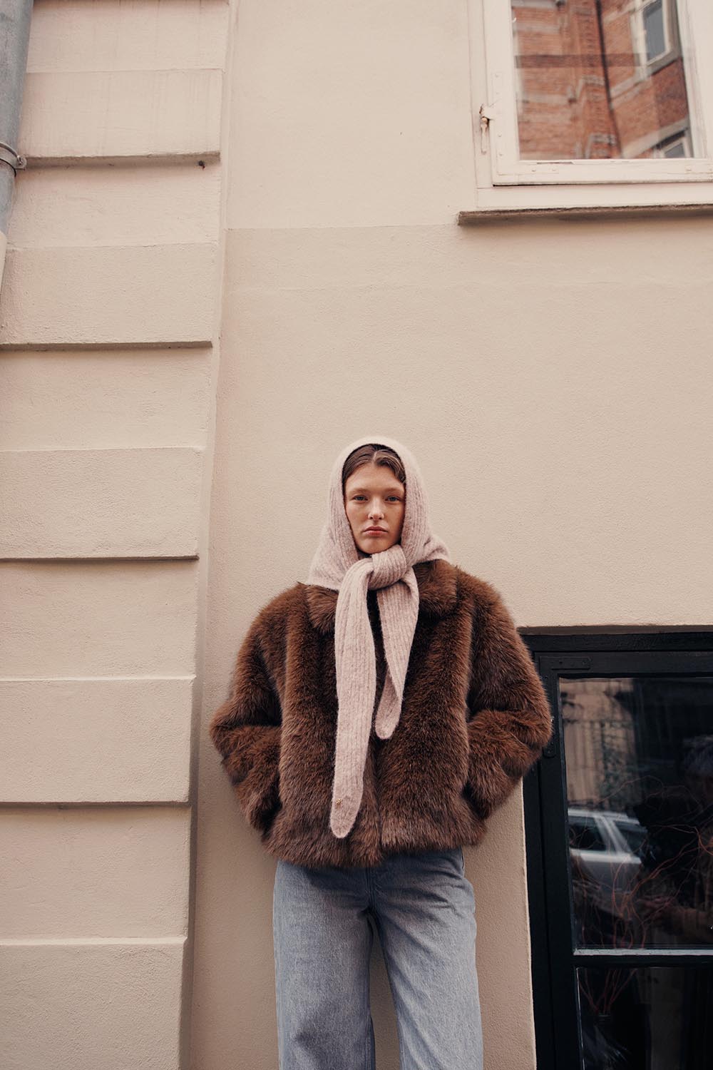 Echarpe triangle Aubelle Loup