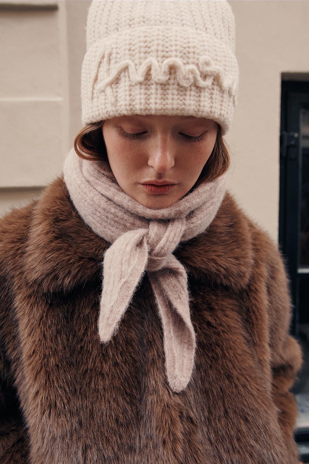 Echarpe triangle Aubelle Loup