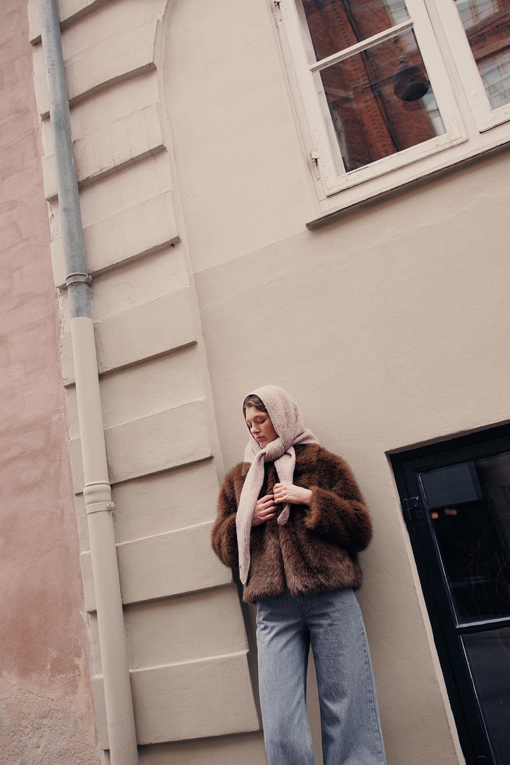 Echarpe triangle Aubelle Loup