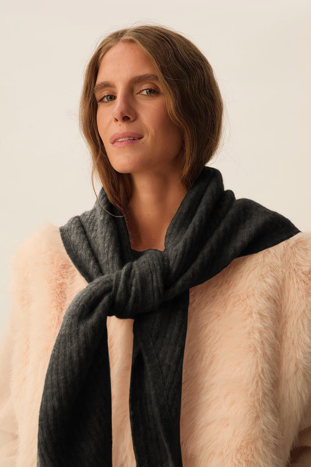 Echarpe triangle Aubelle Anthracite