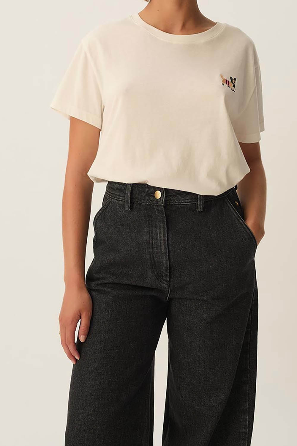 Pull Tunique écru - Taille 38 - Made In Italy - Occasion Très Bon état