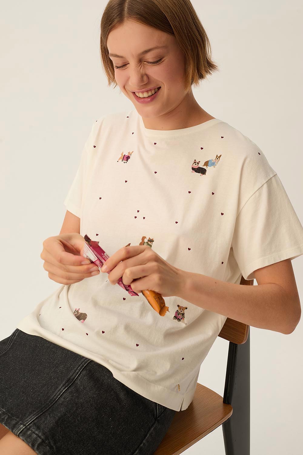 Tee-shirt Fanelie Ecru