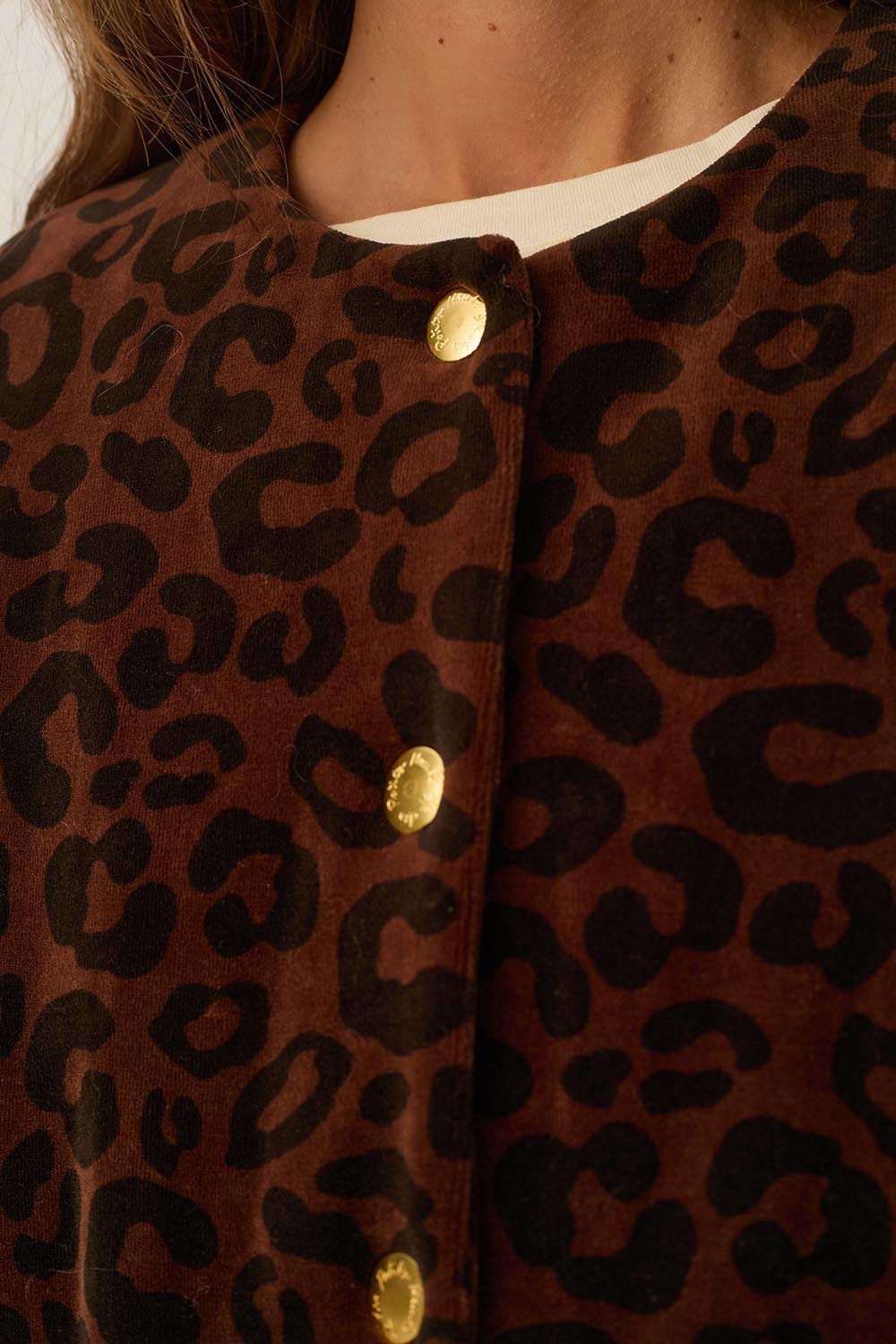 Knitted jacket Hilda Leopard