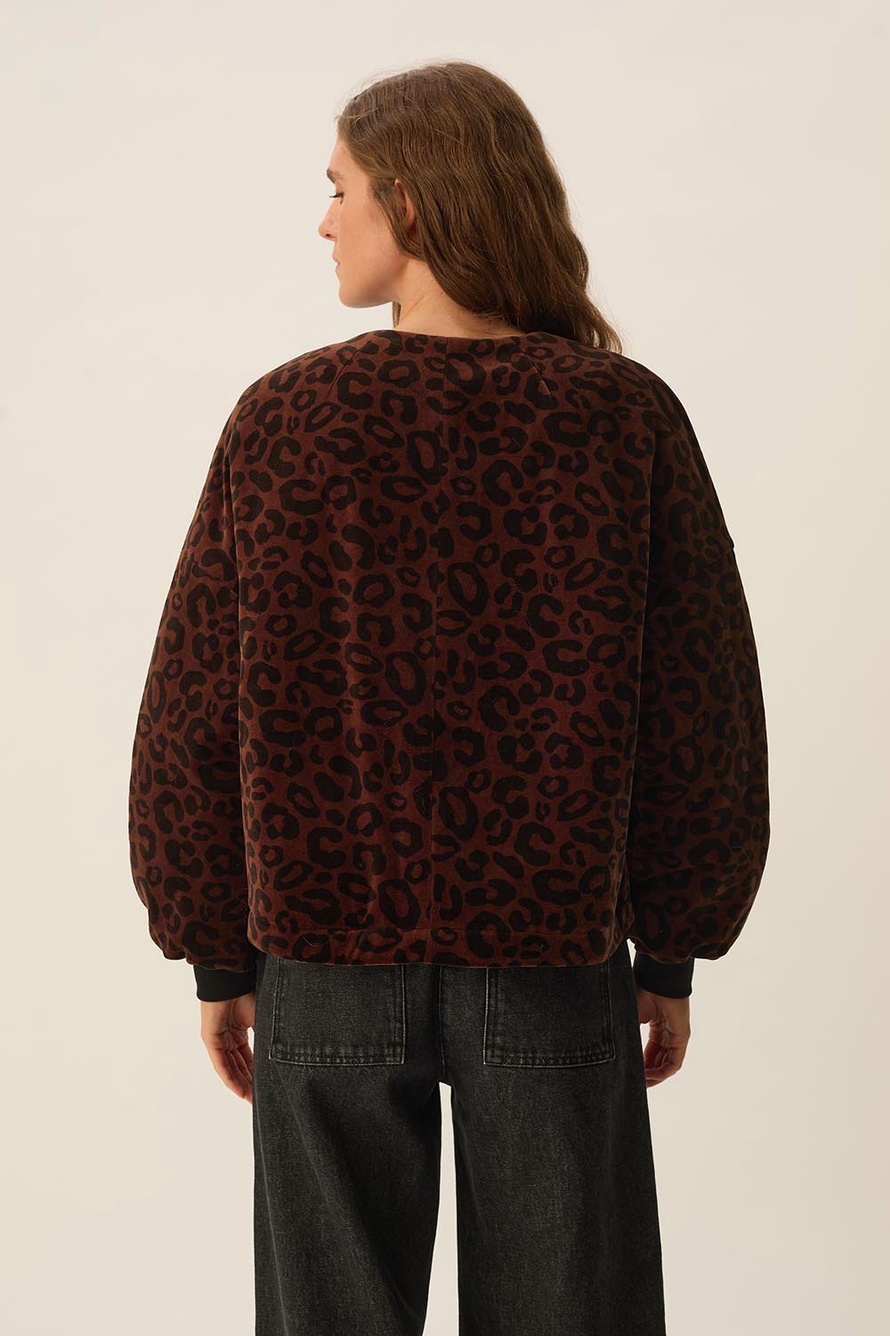 Knitted jacket Hilda Leopard