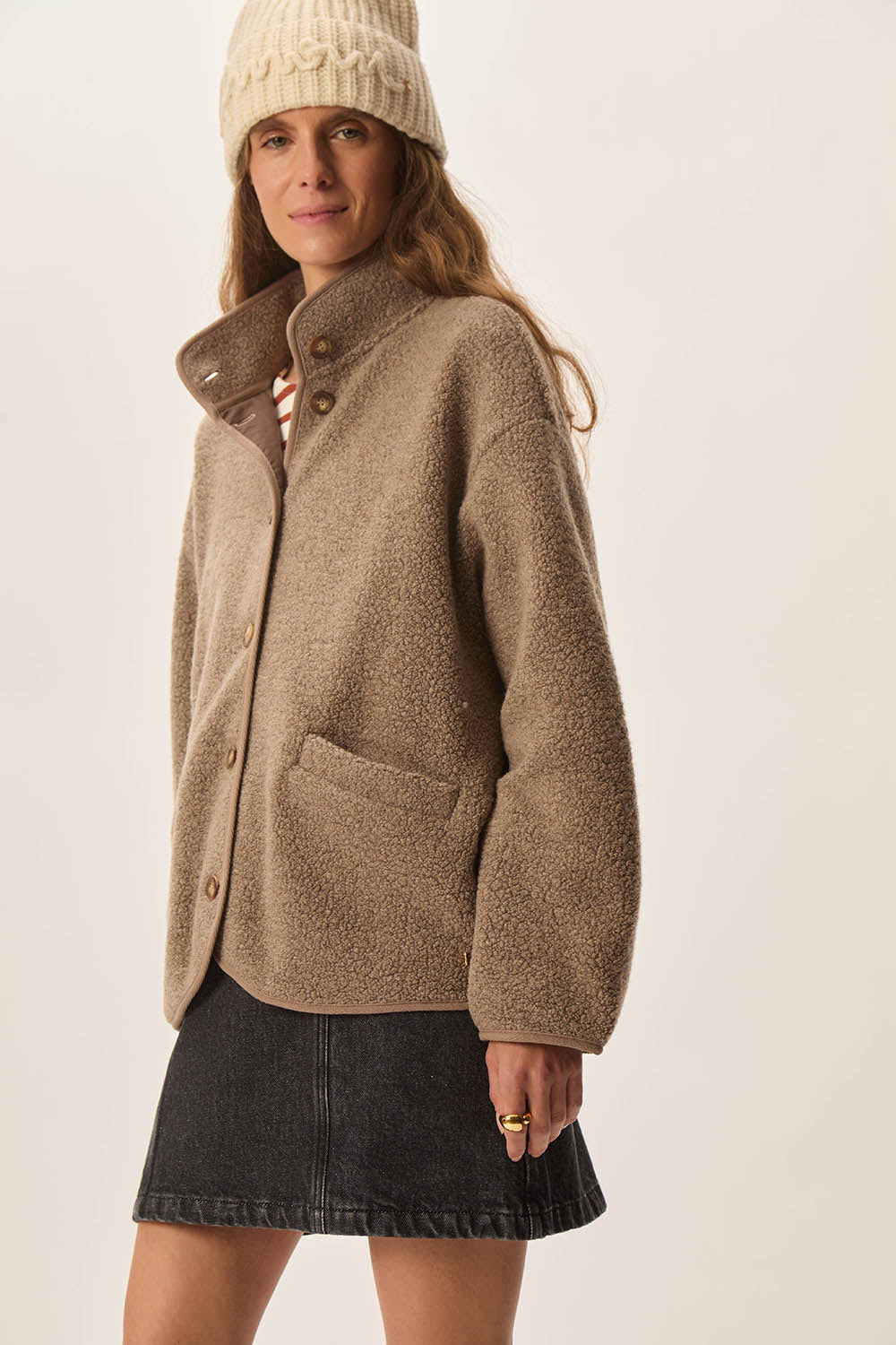 Veste maille Zlavina Loup