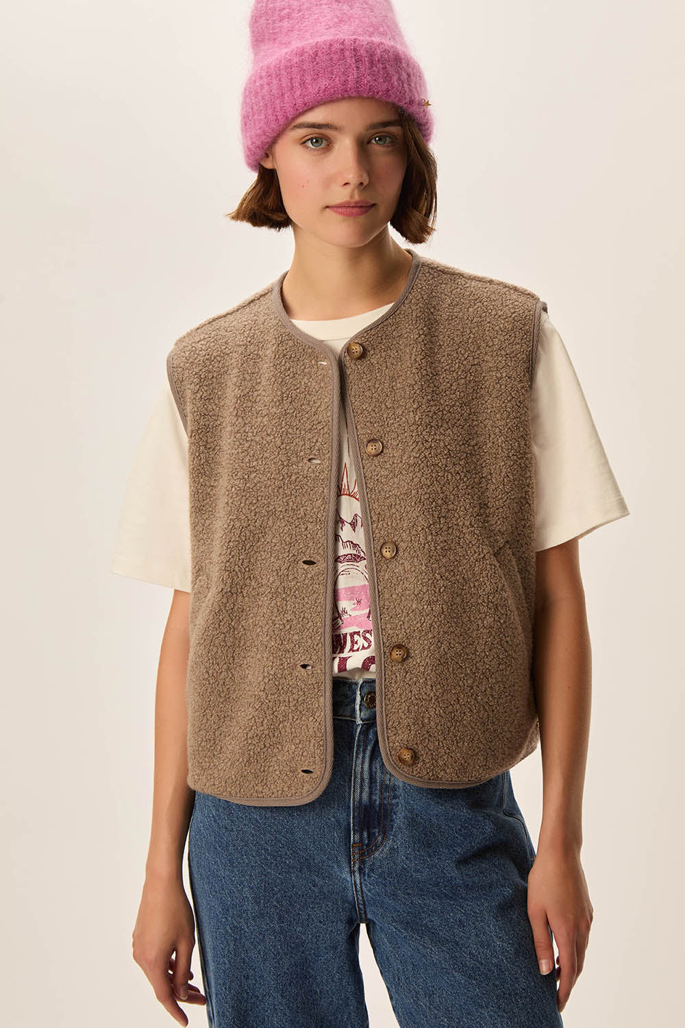 Veste maille Zlata Loup