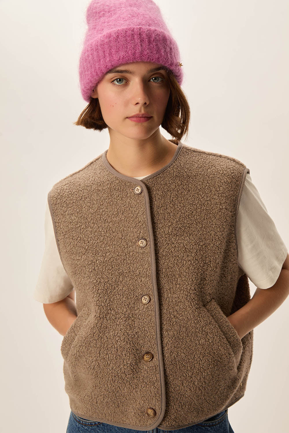 Veste maille Zlata Loup