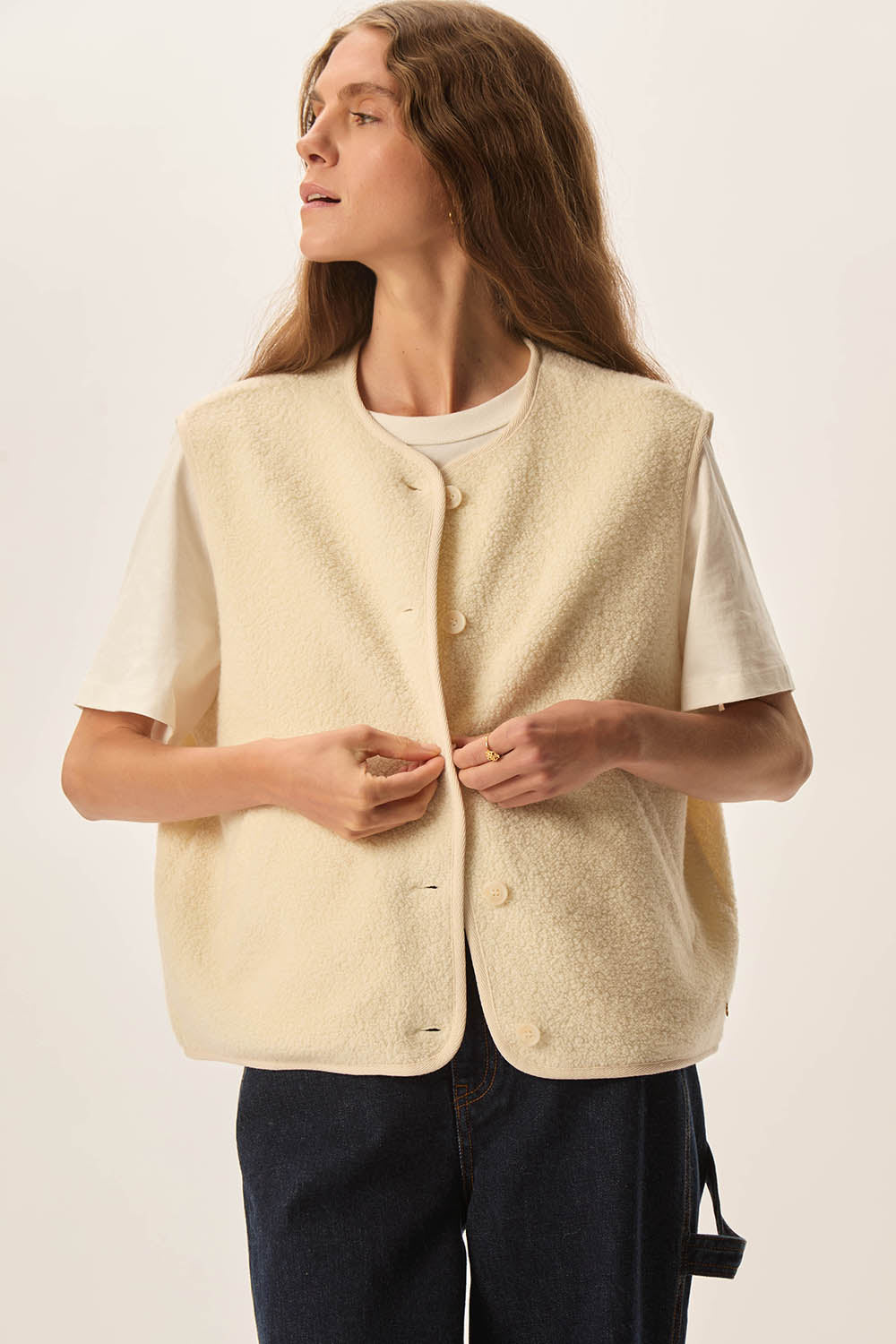 Veste maille Zlata Creme