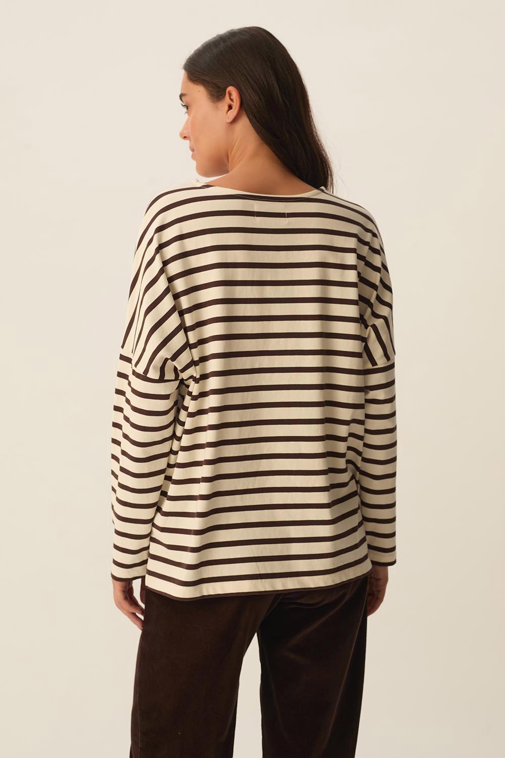 Marinière Filly Ecru/Coffee