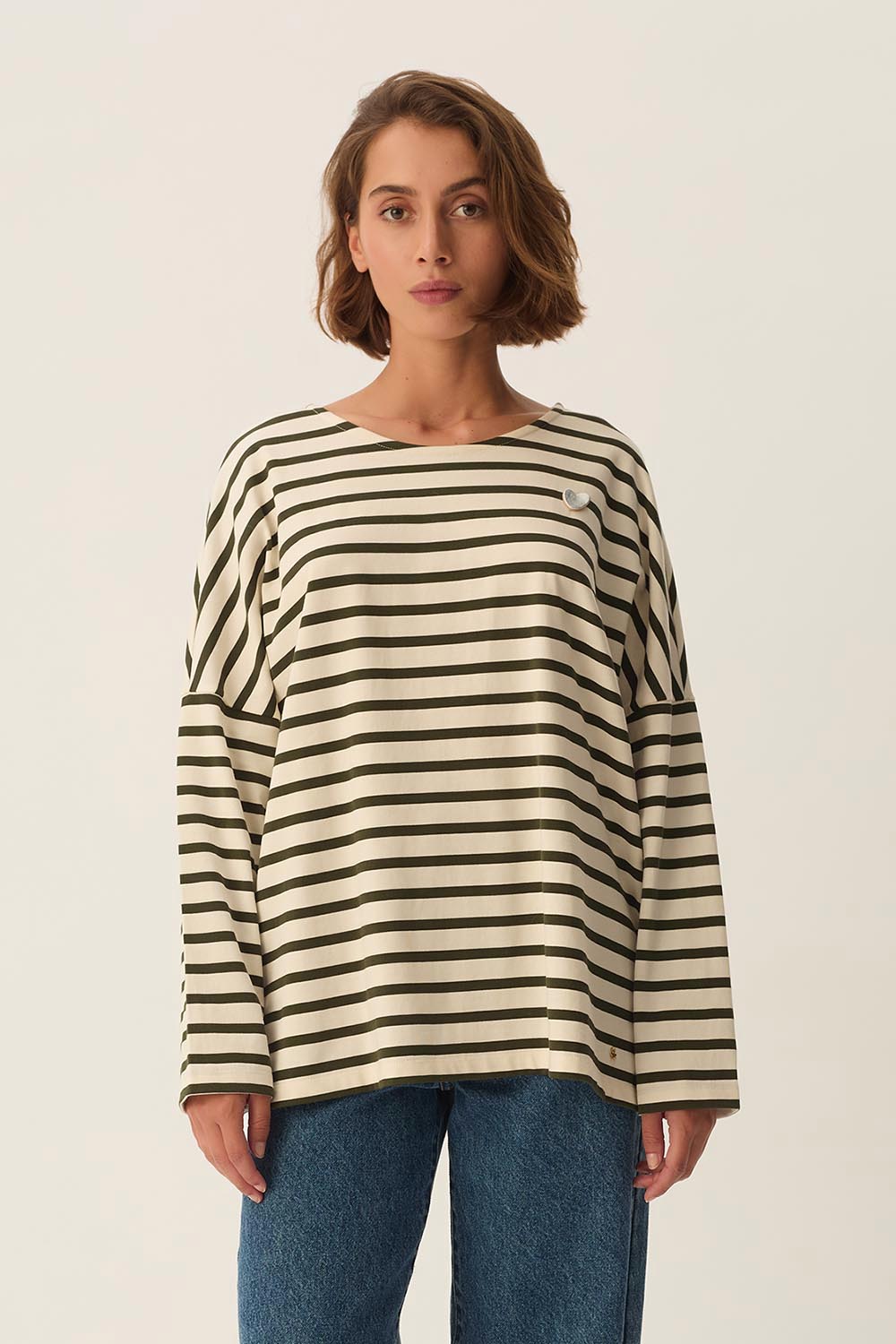 Top Marinière Léger Camaïeu Taille 1 - Occasion Très Bon état Haut Rayé Femme