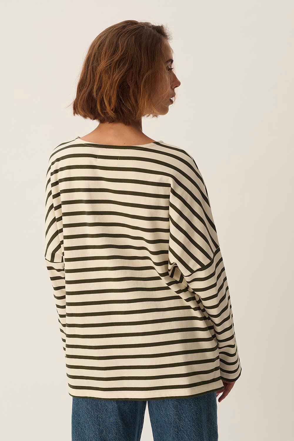 Marinière Filly Ecru/Pickle