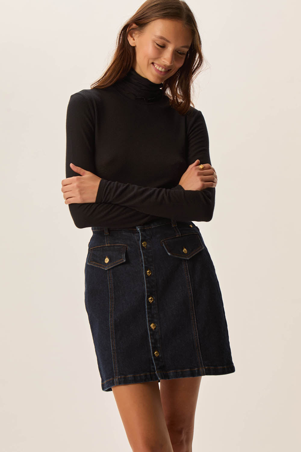 Tee-shirt Flore Noir