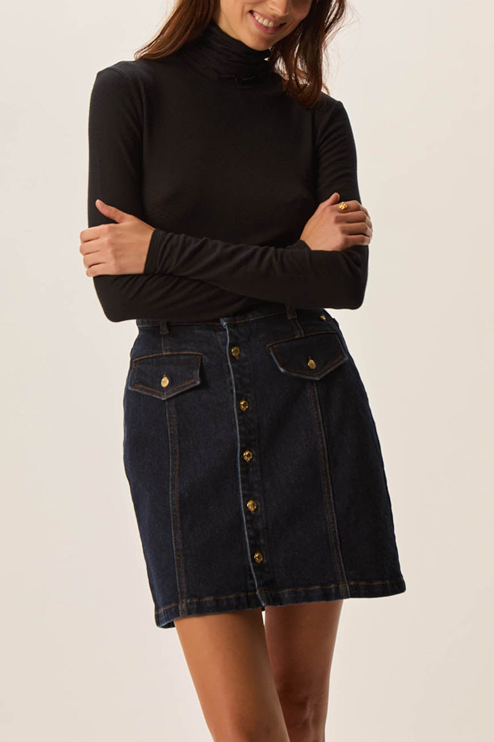 T-shirt Flore Noir
