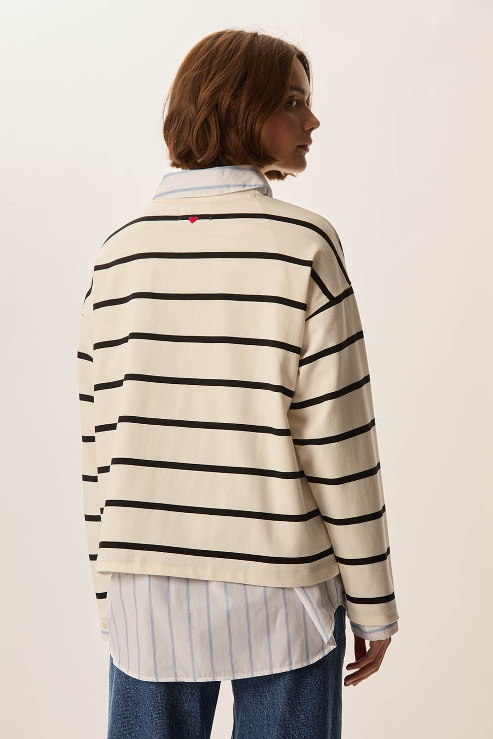 Tee-shirt Felizou Creme/Noir