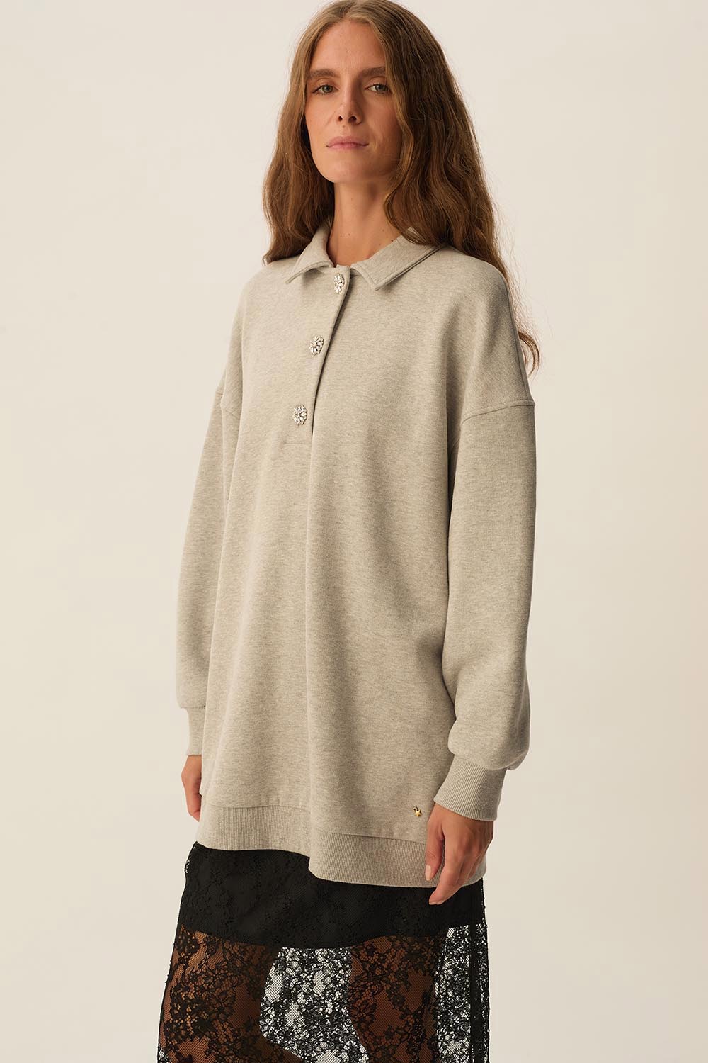 Polo  Joyce Gris Chine