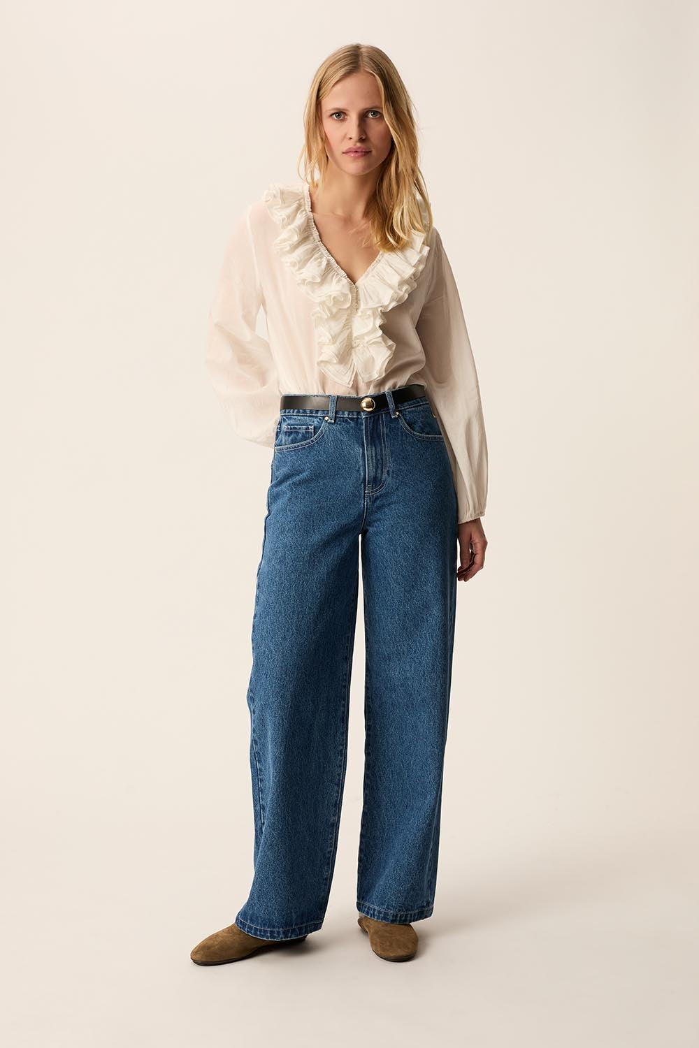 Blouse Sotinette Ecru