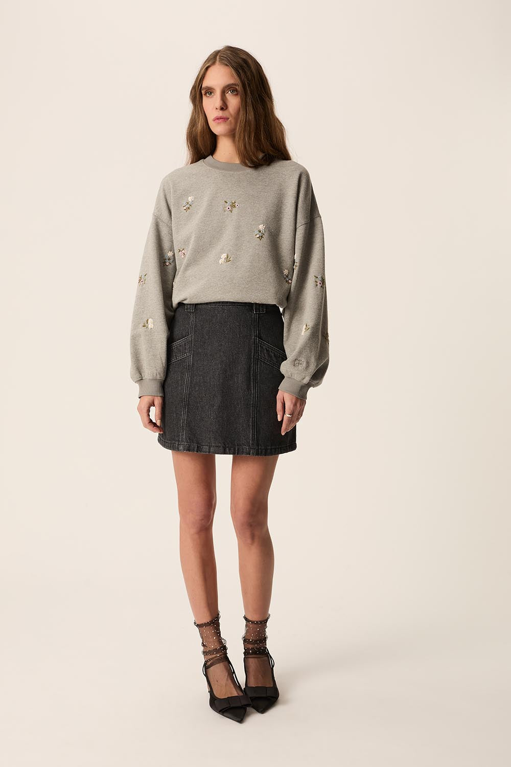 Jupe Loumia Noir Stone