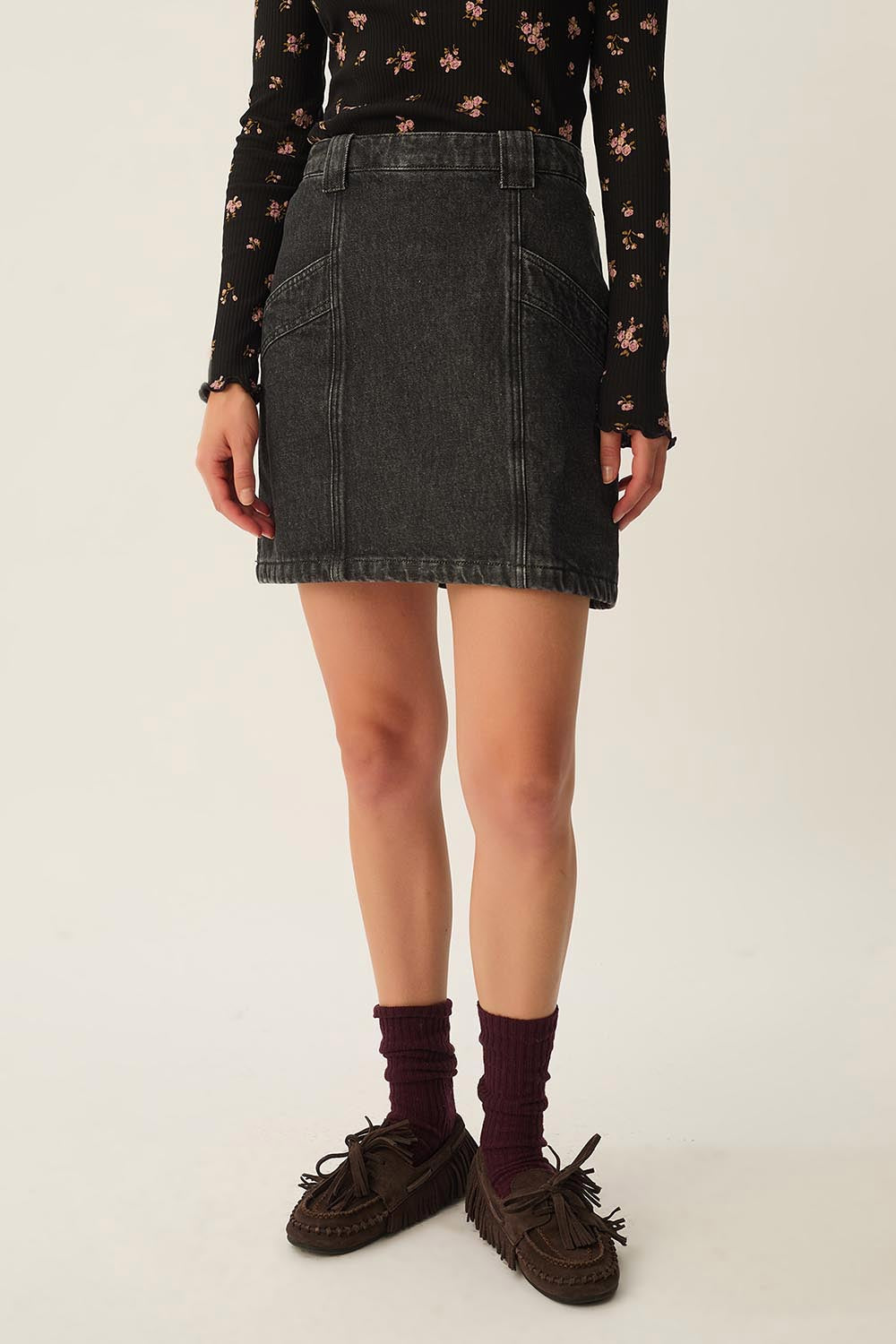 Jupe Loumia Noir Stone