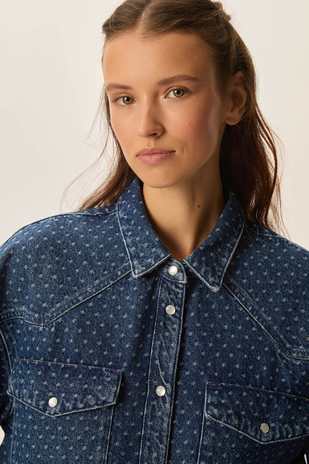 Chemise Lolly Jacquard Middle Blue