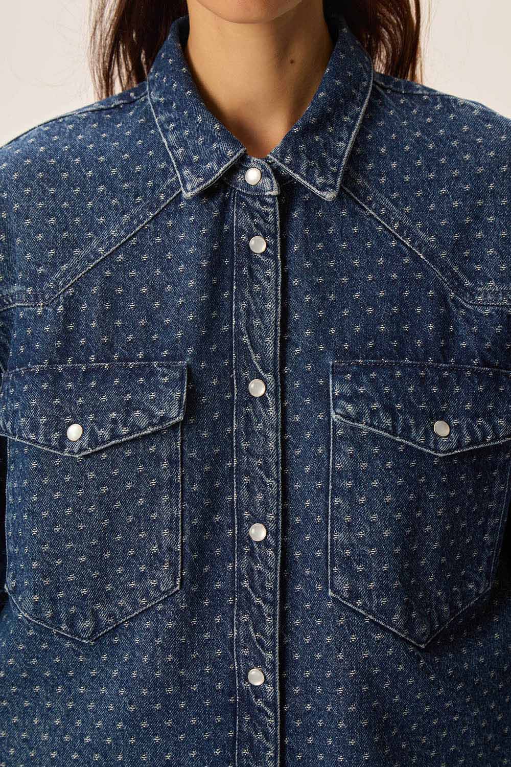 Chemise Lolly Jacquard Middle Blue