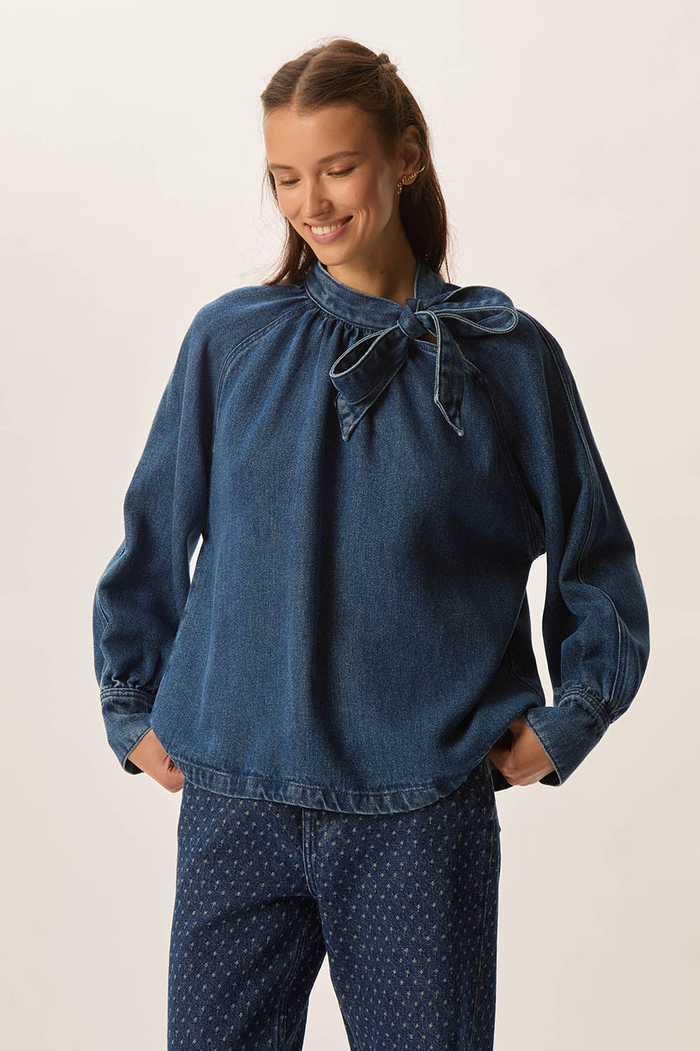 Blouse Lou Middle Blue