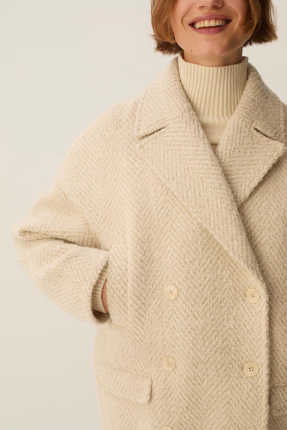 Manteau Yzia Creme