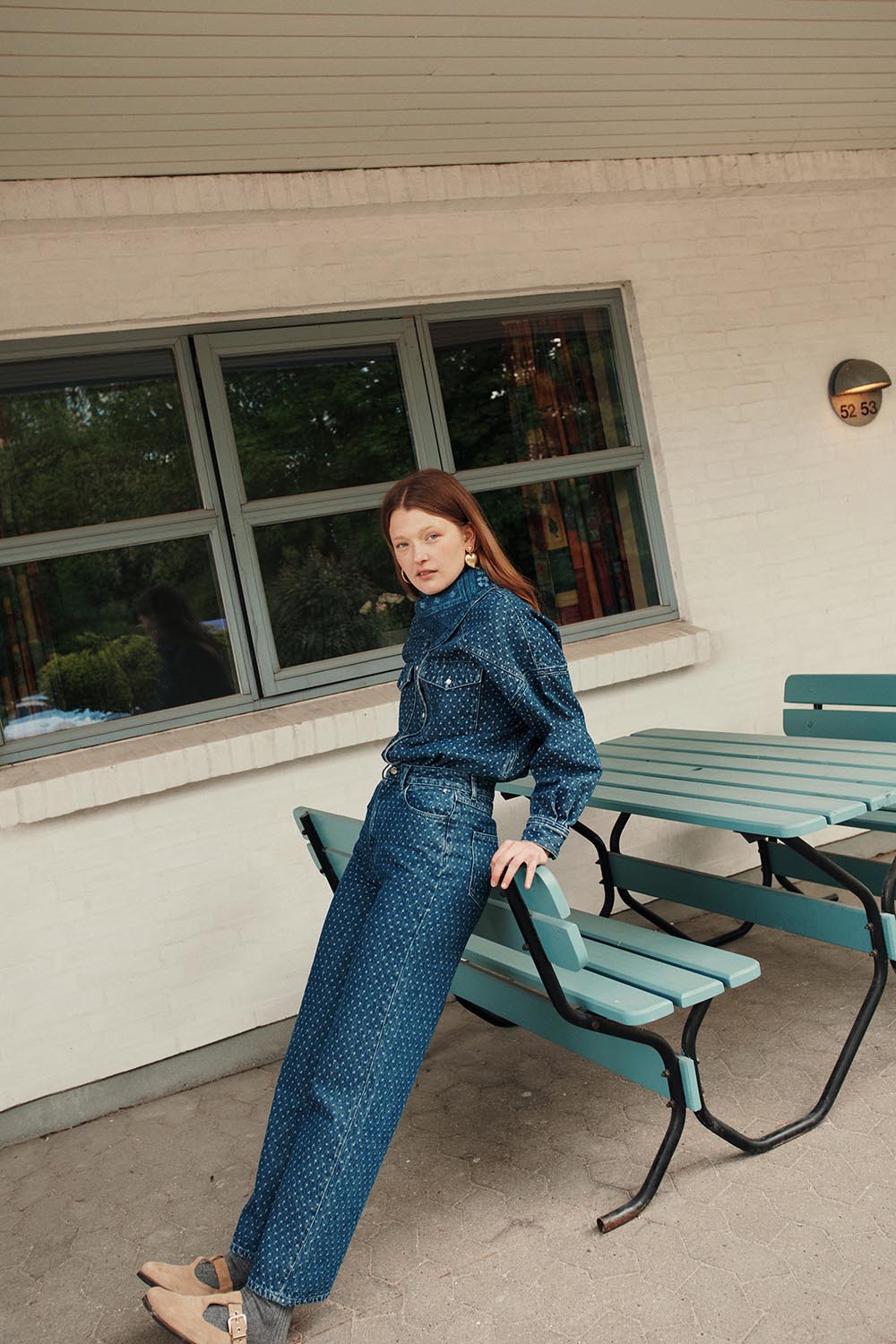 Jeans Lorin Jacquard Middle Blue