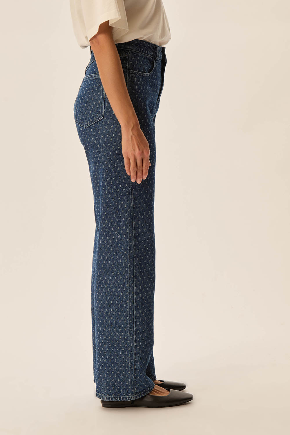 Jeans Lorin Jacquard Middle Blue