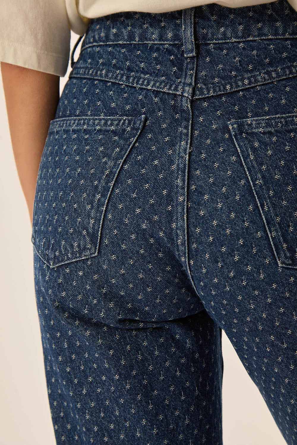 Jeans Lorin Jacquard Middle Blue