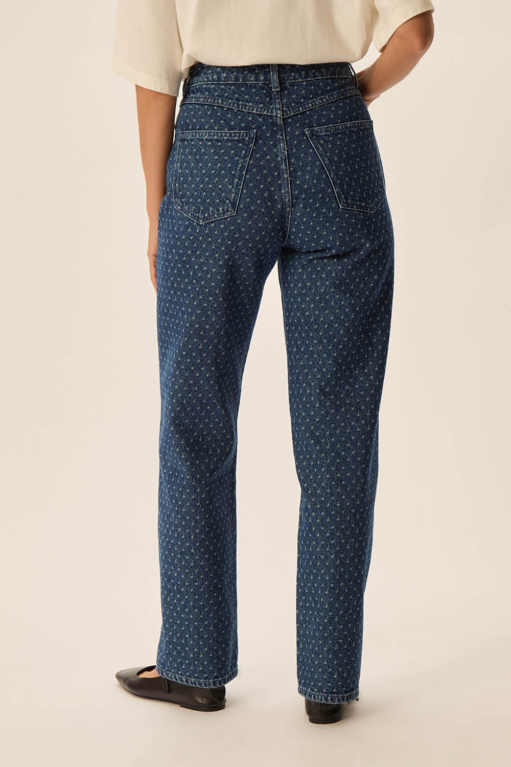 Jeans Lorin Jacquard Middle Blue