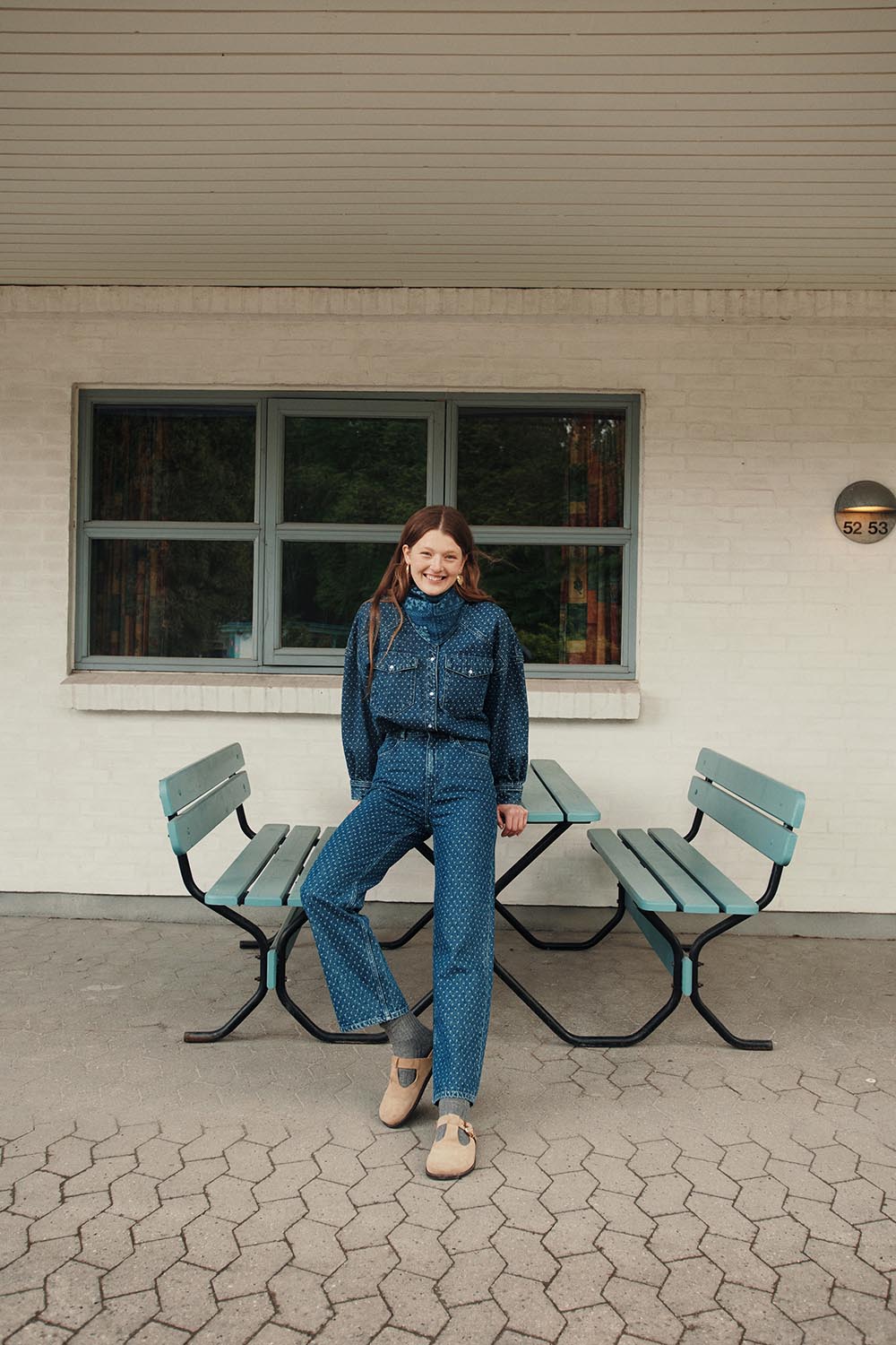 Jeans Lorin Jacquard Middle Blue