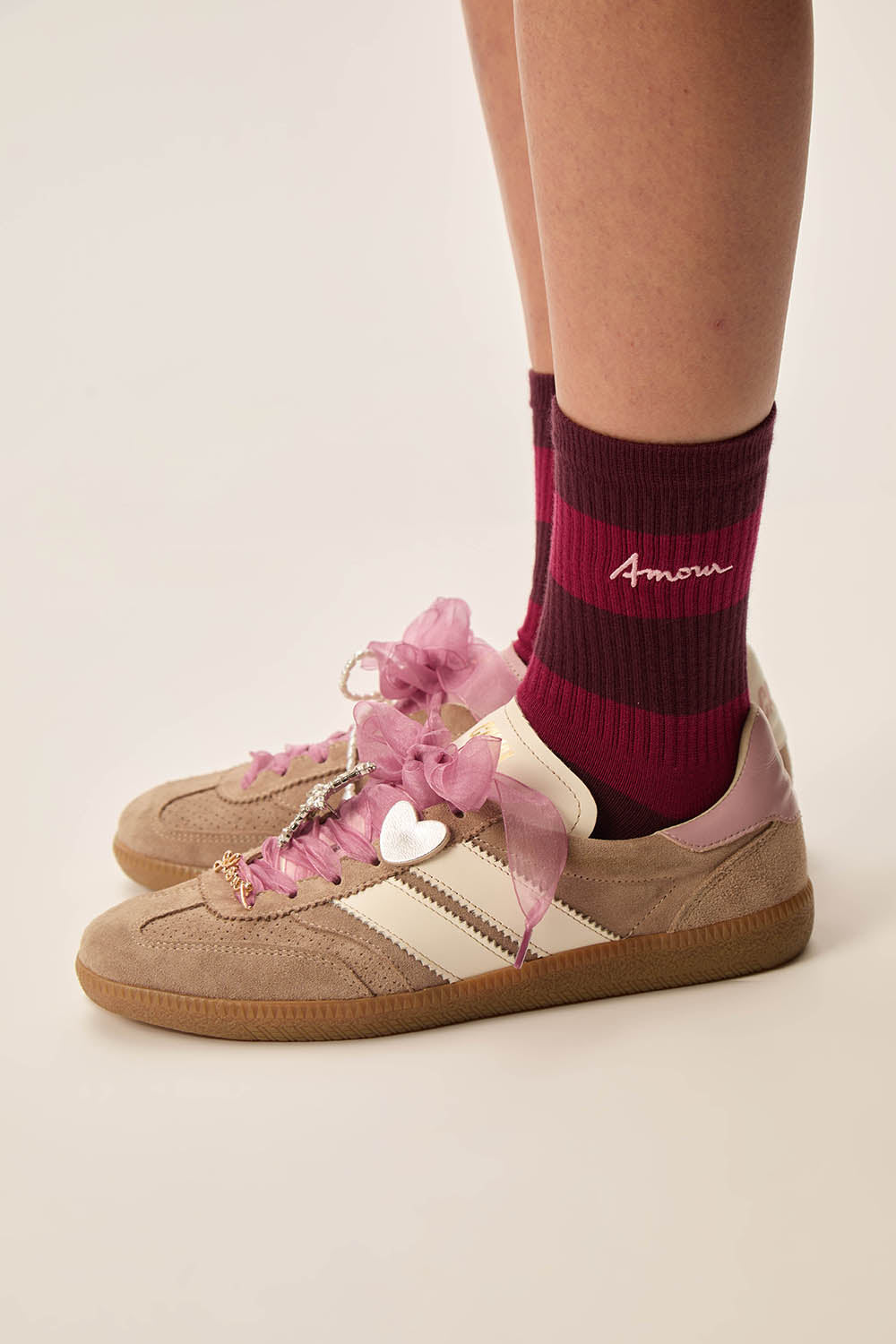 Chaussettes Prune Ruby/Griotte