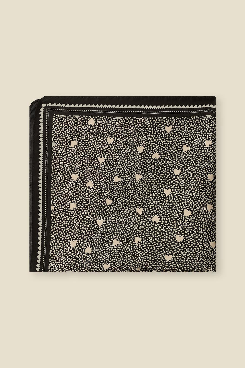 Carré de soie Nybiche Coeur Noir