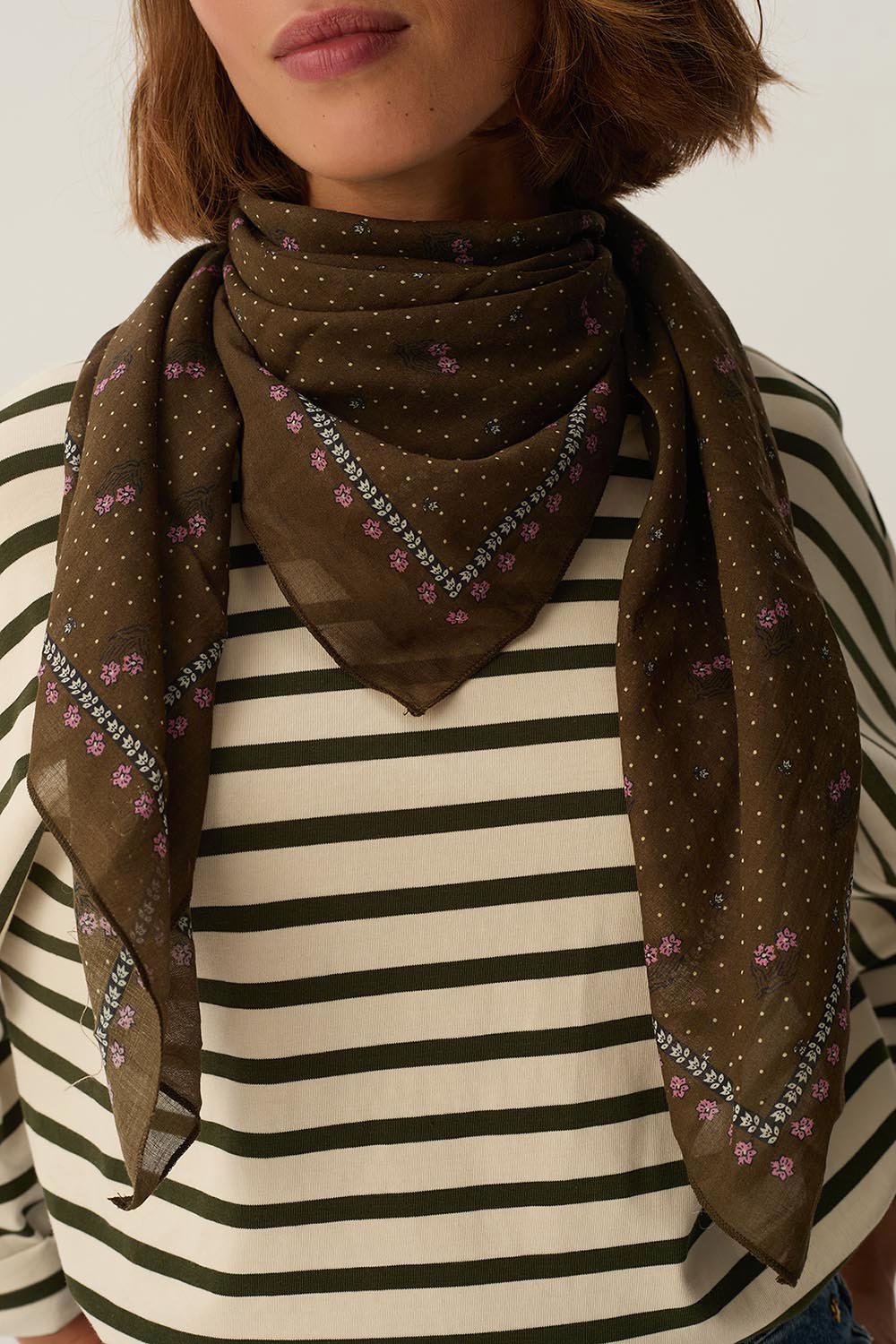 Foulard Nymou Sesame Pickle