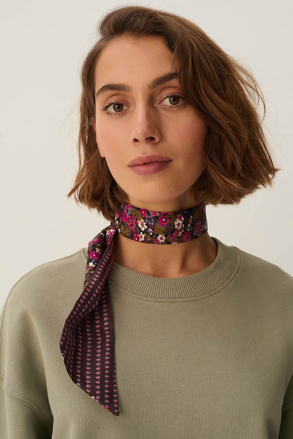 Bandeau de soie Nyny Darjeeling