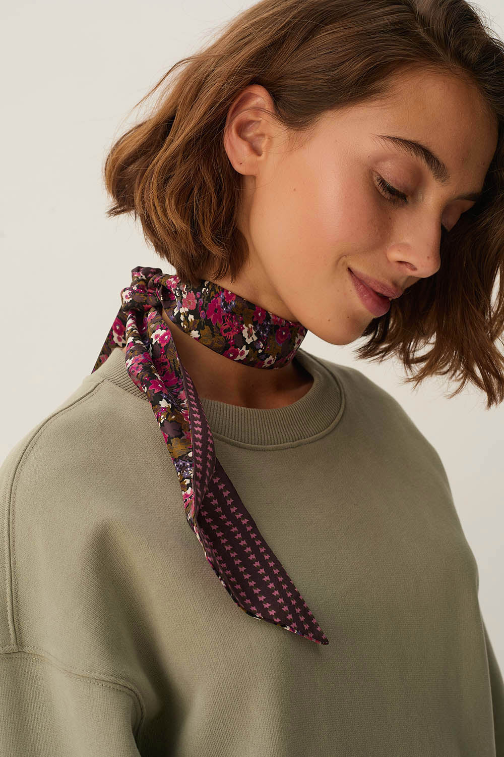 Bandeau de soie Nyny Darjeeling