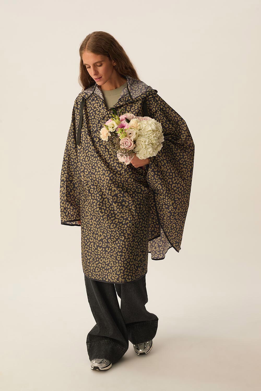 Poncho Imperméable Graou Pistache/Ardoise