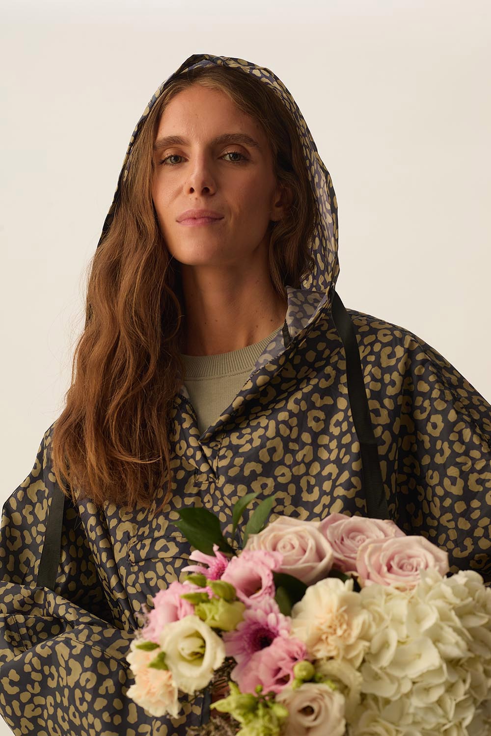 Poncho Imperméable Graou Pistache/Ardoise