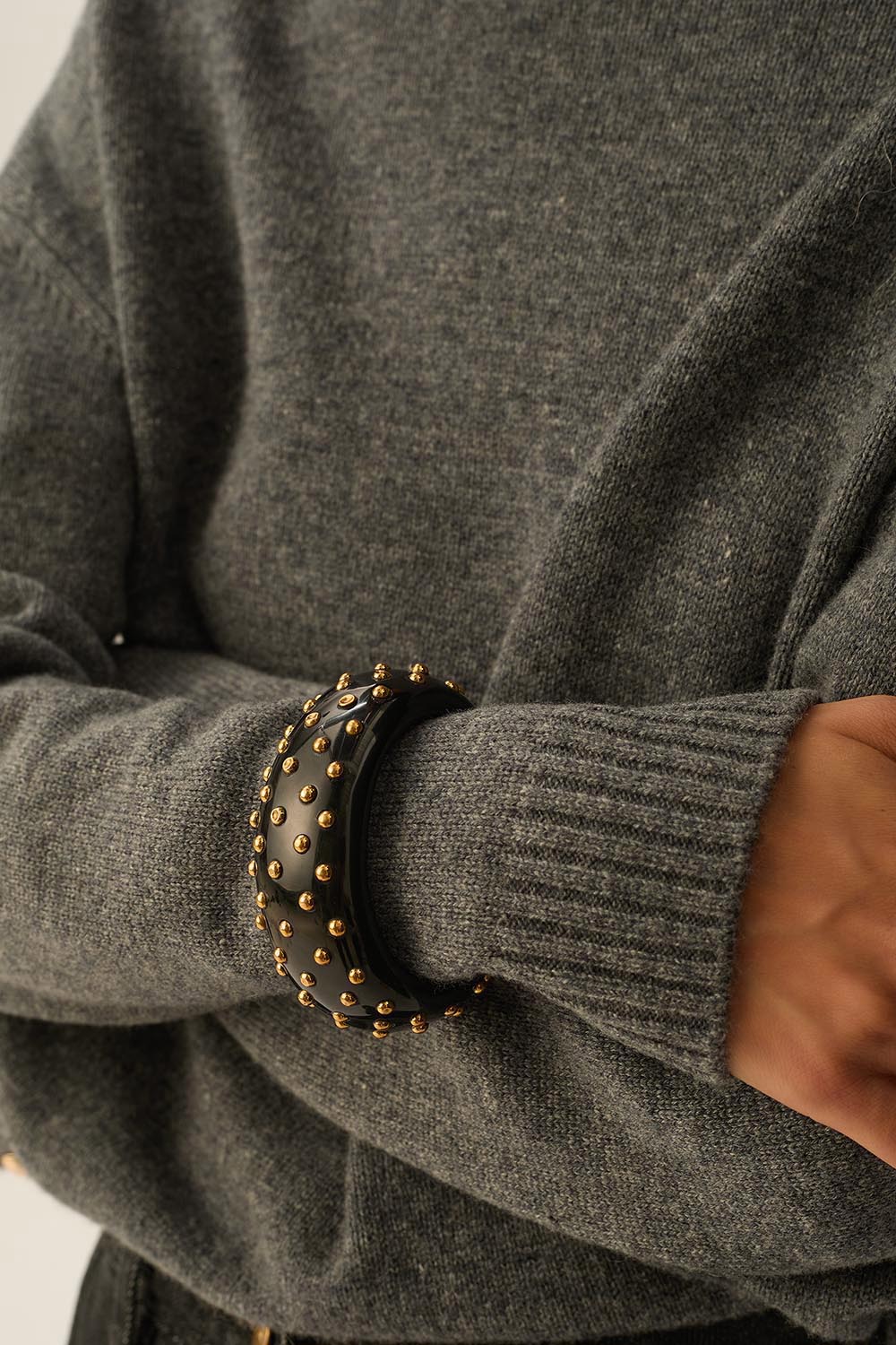 Lalbott Noir/Dore Bangle