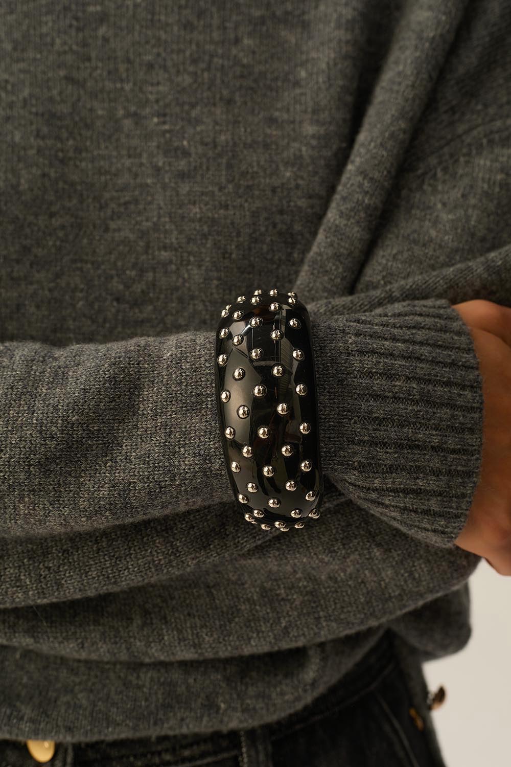 Lalbott Noir/Argent Bangle