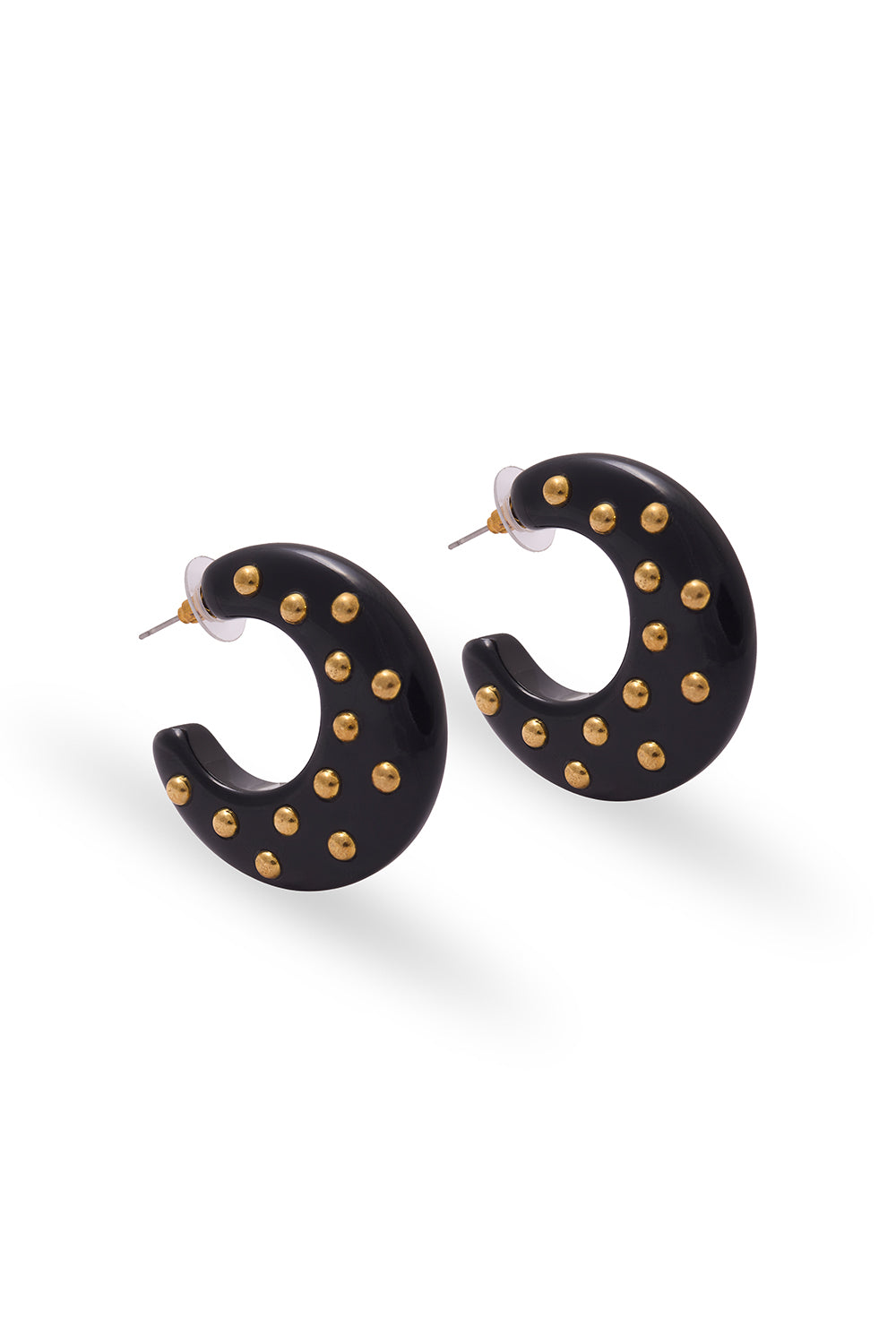 Lalbert Noir/Dore Earrings