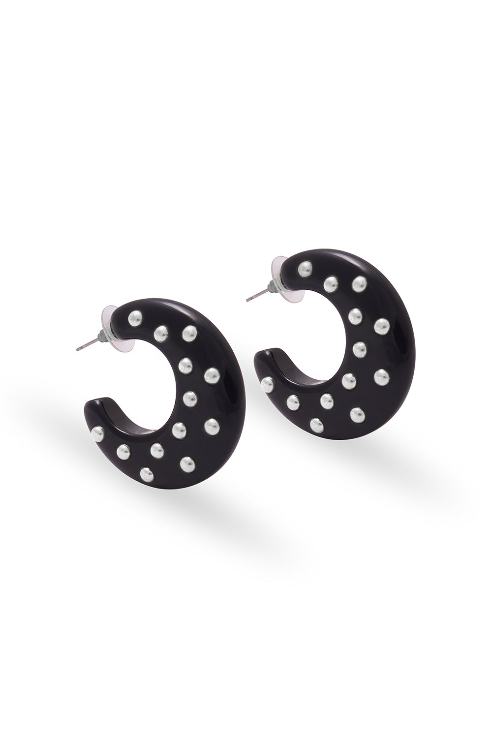 Lalbert Noir/Argent Earrings