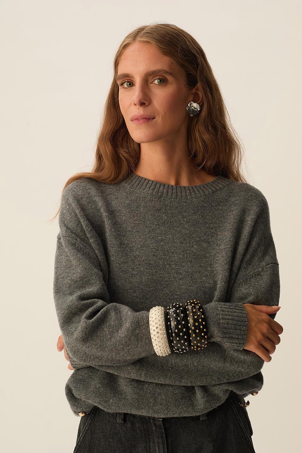 Lanouette Ecru/Argent Bangle