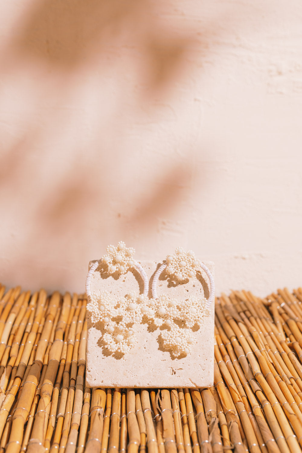 boucles d'oreilles florida ecru